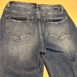 Risen Distressed Pocket and Hem Straight Leg Jeans Size Women’s 9